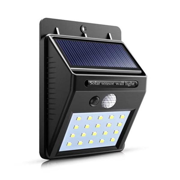 Outdoor Solar Sensor LED Wall Light - Waterproof Motion Security Lamp